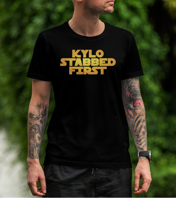 Kylo Stabbed First Star Wars T-Shirt