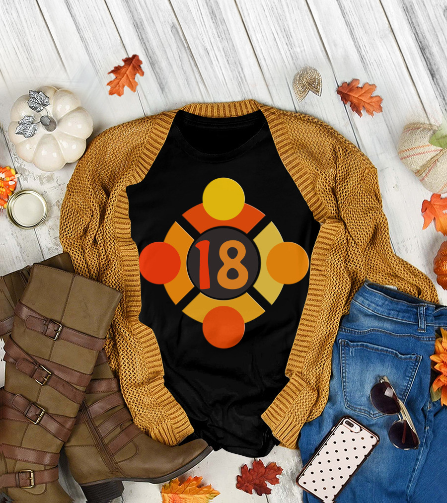 Ubuntu 18 Orange Circle T-Shirt
