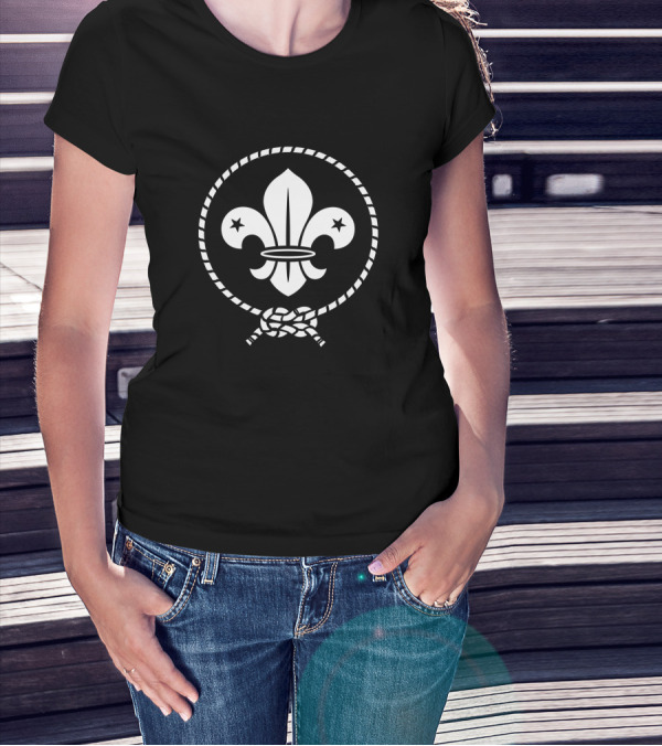 Scout For You Fleur-de-Lis Rope Knot Emblem T-Shirt