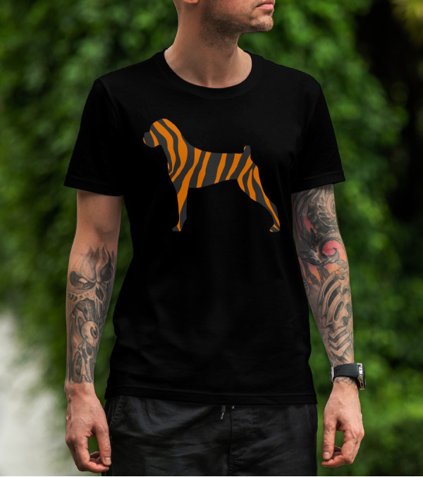 Tiger Stripe Dog T-Shirt