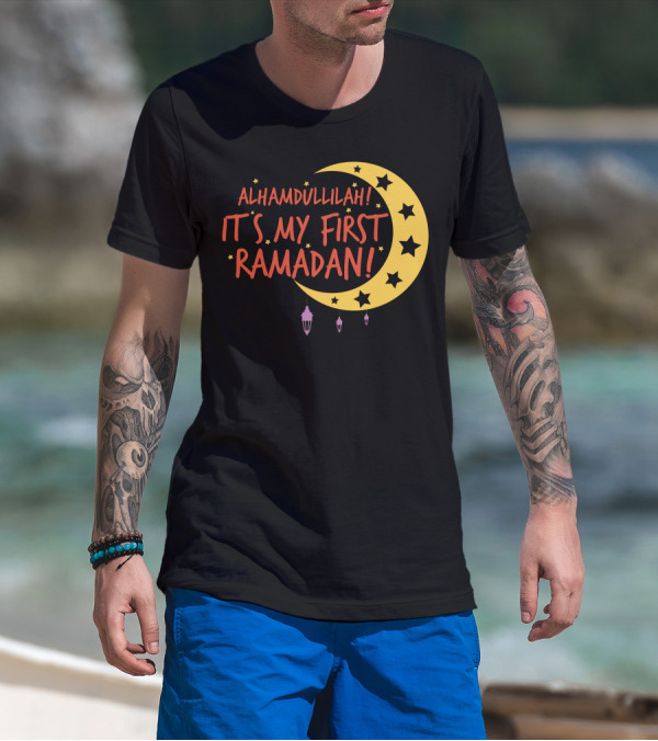 Alhamdullilah It's My First Ramadan Moon And Stars T-Shirt