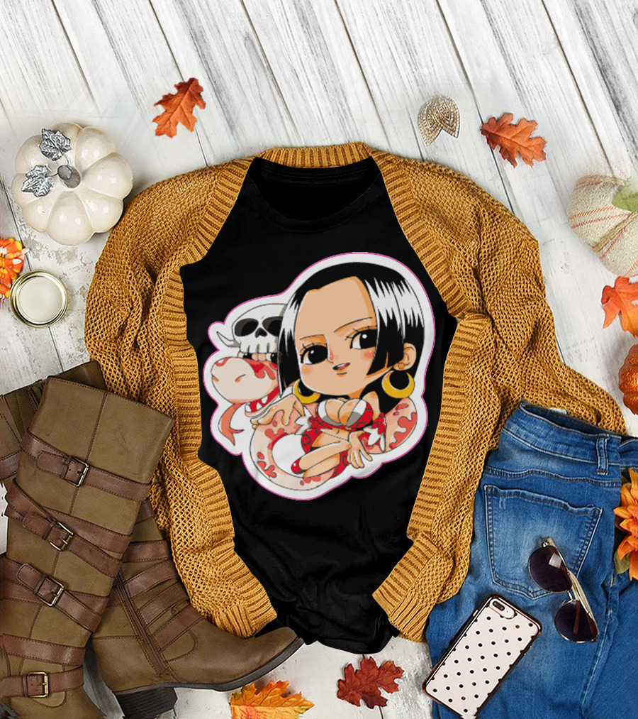 Boa Hancock Snake Empress Chibi Character T-Shirt