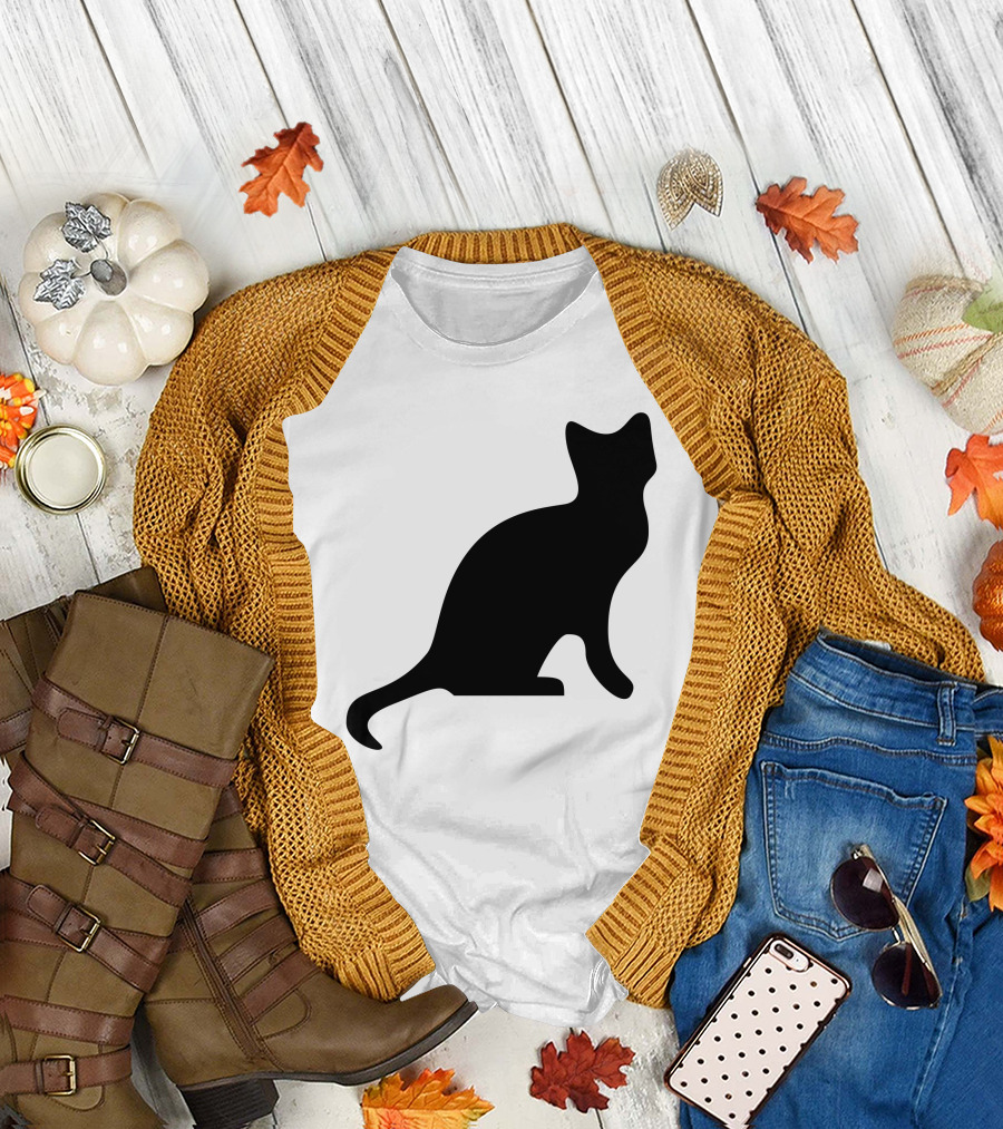 Cat Black Had T-Shirt