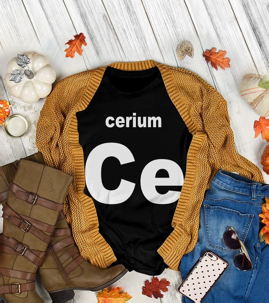 cerium Ce Periodic Table Element T-Shirt