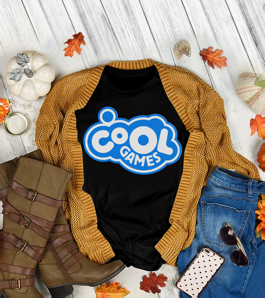 Cool Games Bubble Lettering Style Retro Pop Culture T-Shirt