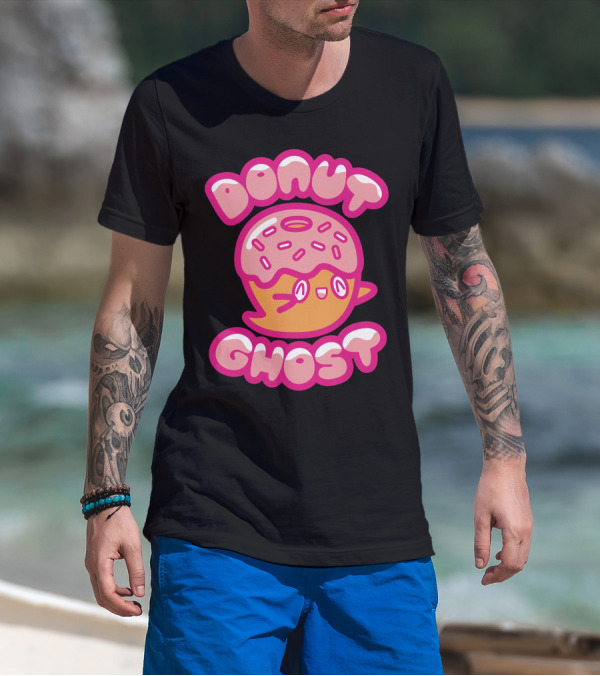 Donut Ghost Sweet Sprinkles Fun Character T-Shirt