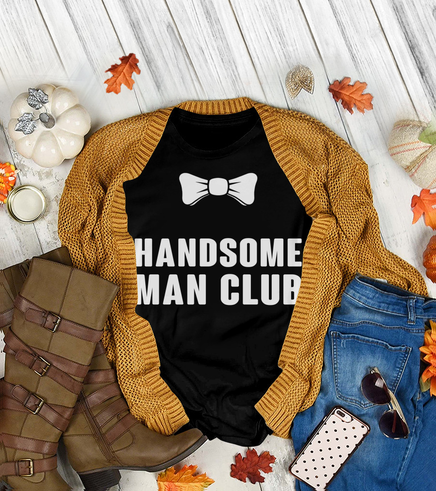 HANDsome Man CluB Bow Tie T-Shirt