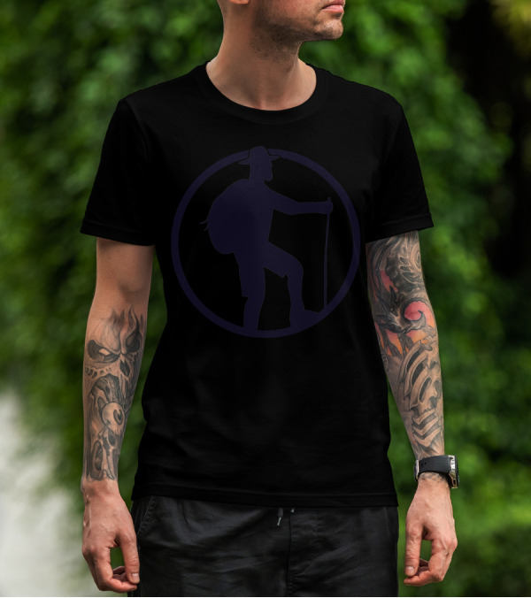 Mountain Go Go Hiker Silhouette Adventure T-Shirt