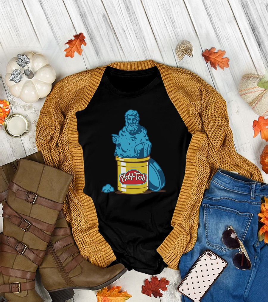 Play Toh Blue Philosopher in Yellow Container T-Shirt