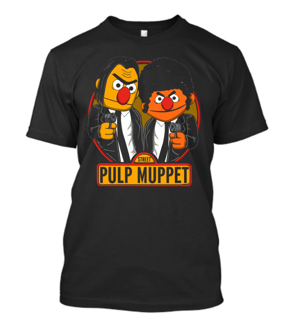 Pulp Muppet Street Muppets Holding Guns T-Shirt
