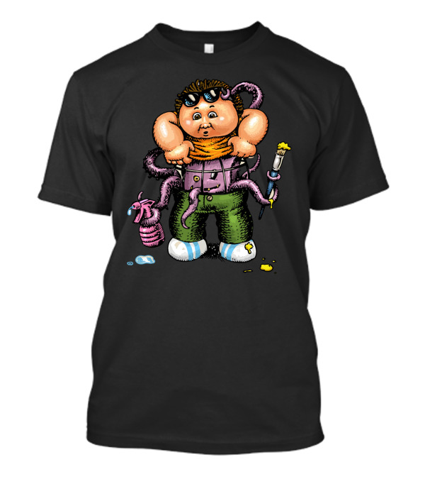 4C Tummy Aiken Alien Creature Tentacles And Paintbrush Cartoon Character T-Shirt