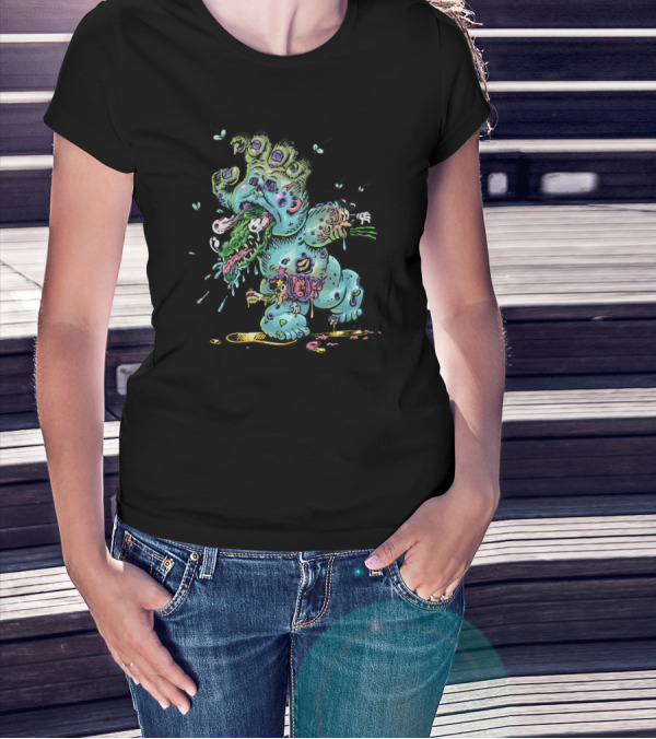 13A 102 Monster Creature With Flies And Dripping Ooze T-Shirt