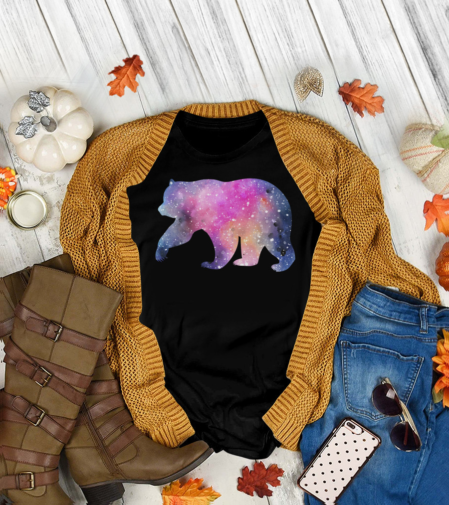 Daddy Bear Galaxy Bear T-Shirt