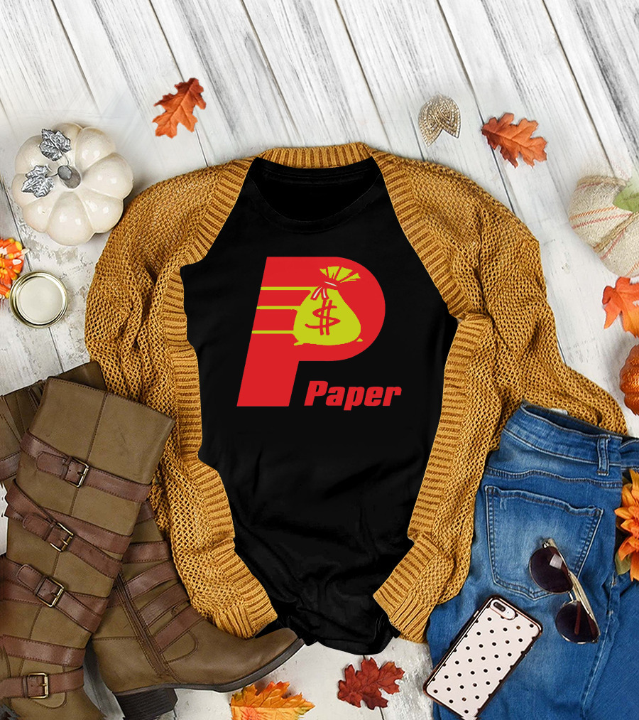 P Paper Dollar Bag Icon T-Shirt