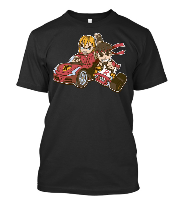 Super Ryu Kart Racer Showdown Ryu In Action T-Shirt