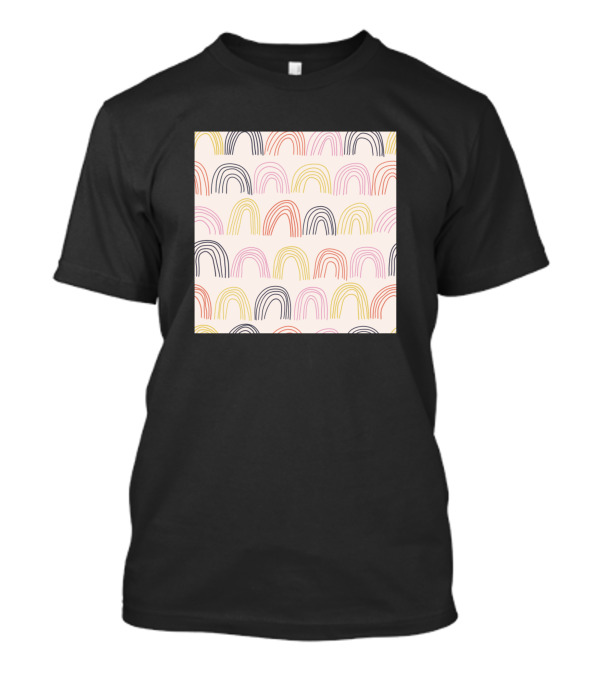 Colorful Hand Drawn Boho Rainbow T-Shirt