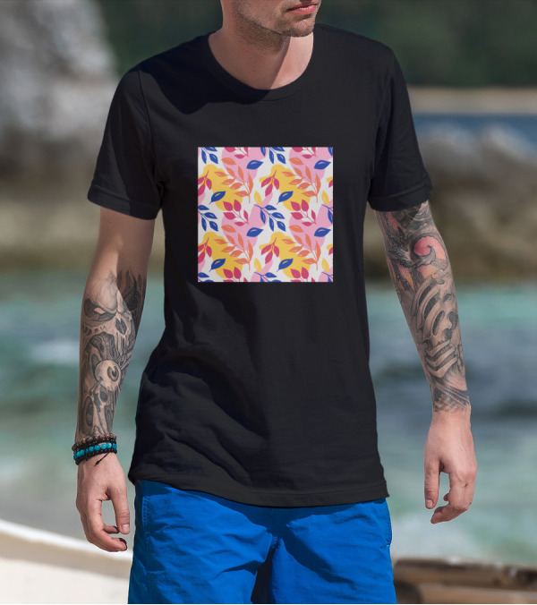 Colorful Forest Leaves Foliage Vibrant Autumn T-Shirt