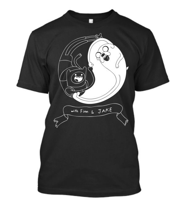 Adventure Tao With Finn And Jake Yin Yang T-Shirt