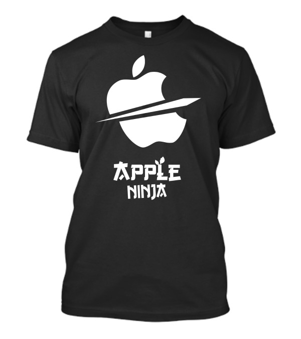 Apple Ninja Slash Logo Concept T-Shirt