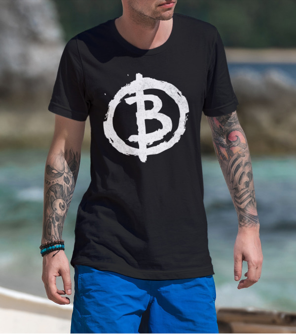 Bitcoin Anarchist Symbol T-Shirt
