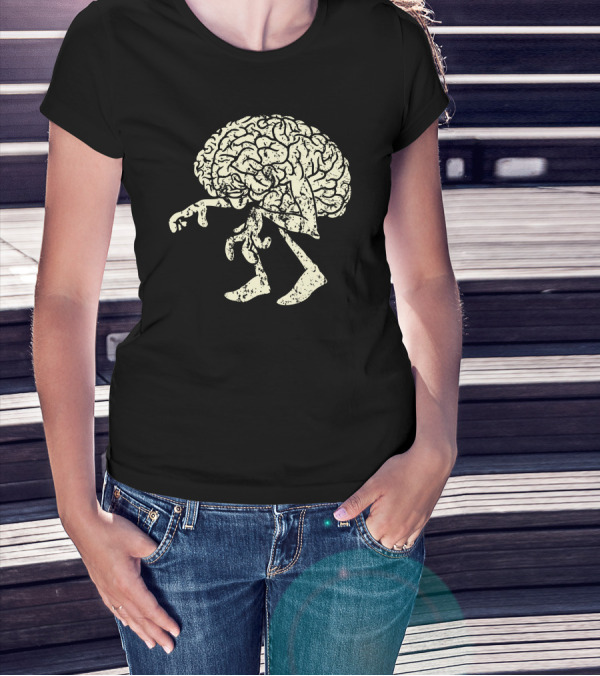 Braindead Zombie Brain Walk T-Shirt