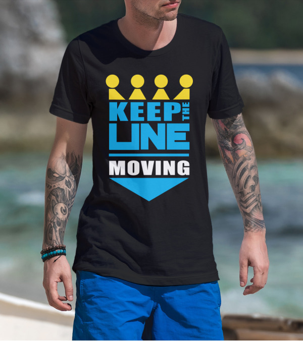 Kc Royals Keep The Line Moving Baseball Crown Fans T-Shirt