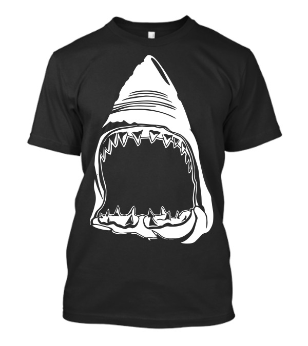 Shark Jaws Face Open Mouth T-Shirt
