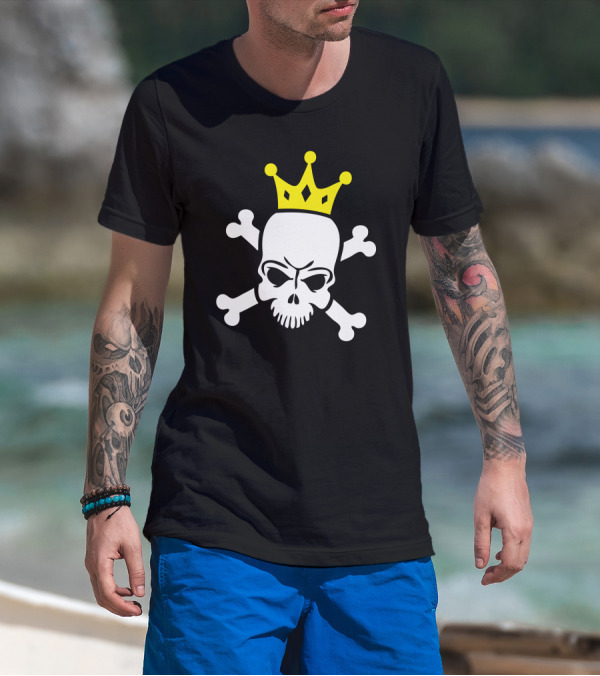 Skull King Crowned Crossbones T-Shirt