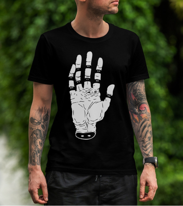 The Hand Of Another Destyny With Abstract Eyes And Mystical T-Shirt
