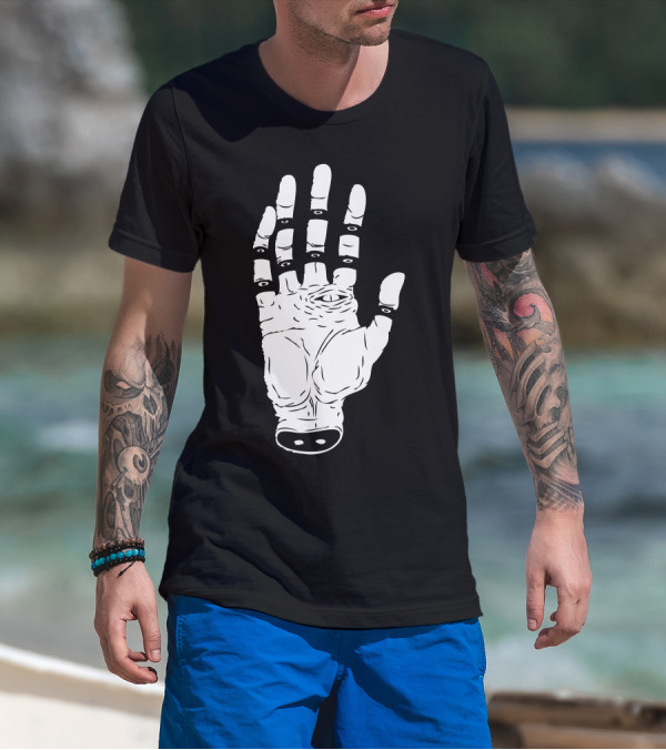 The Hand Of Another Destyny With Abstract Eyes And Mystical T-Shirt