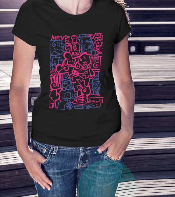 May Day Tim Needles Urban Doodle T-Shirt