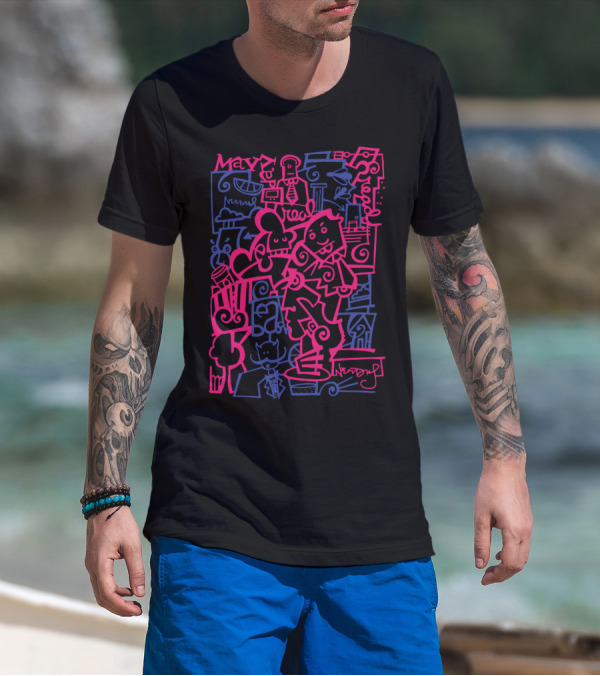 May Day Tim Needles Urban Doodle T-Shirt