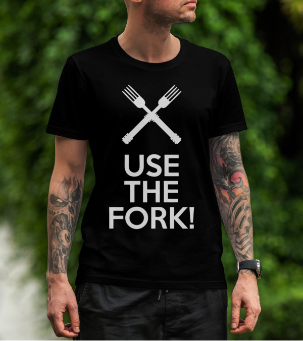 Use The Fork Star Wars Lightsaber Crossover T-Shirt