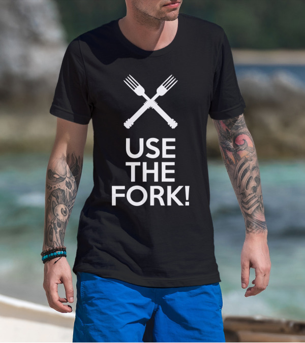 Use The Fork Star Wars Lightsaber Crossover T-Shirt