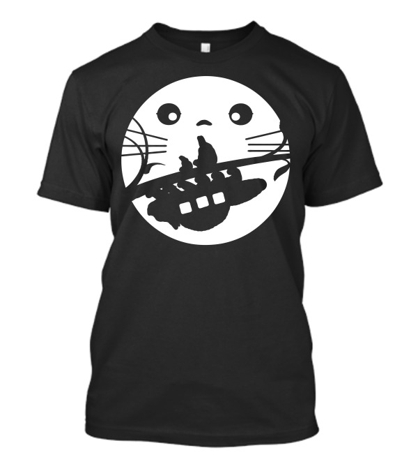 Walk This Way Totoro Catbus Silhouette Scene T-Shirt
