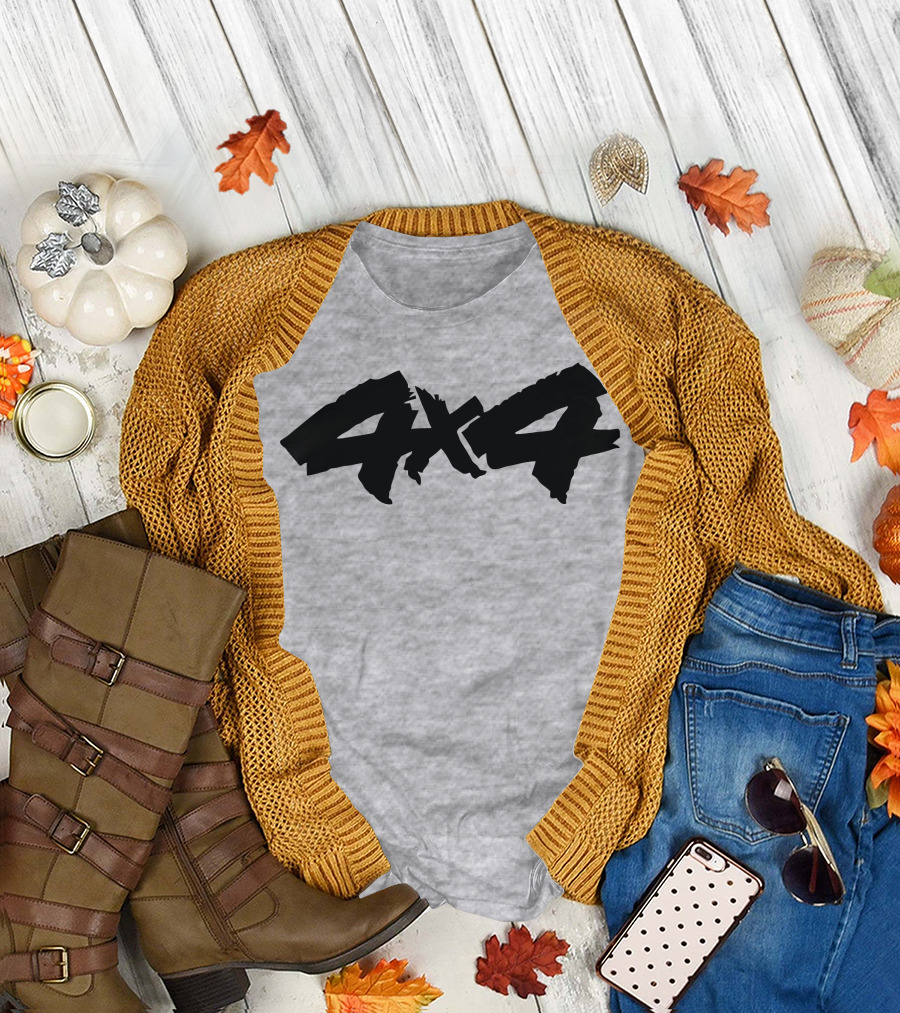 4X4 Off-Road Adventure Typography T-Shirt