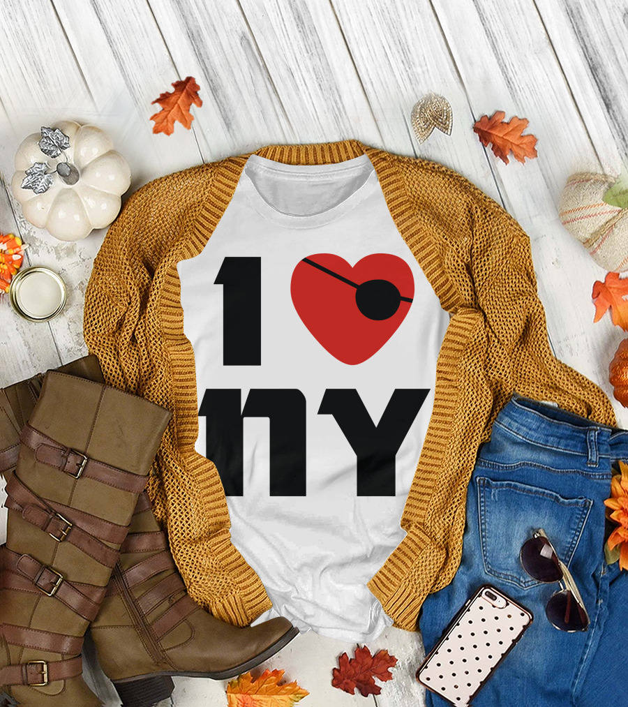 1 Heart Eyepatch NY T-Shirt