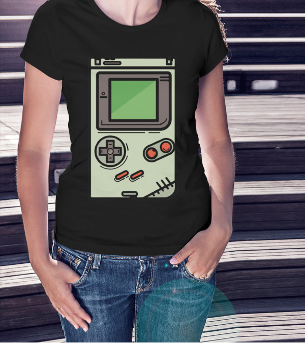 Retro Zombie Game Boy Console T-Shirt