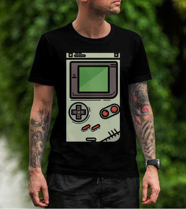 Retro Zombie Game Boy Console T-Shirt
