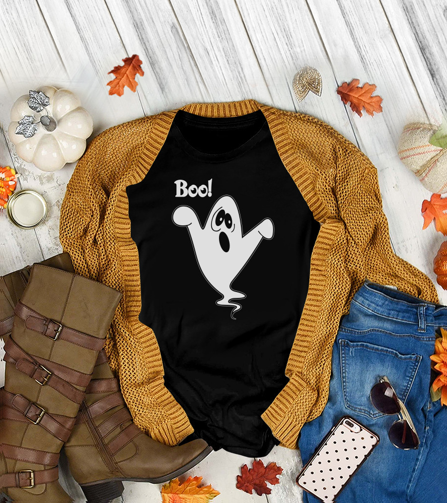 Boo Cute Howling Ghost T-Shirt