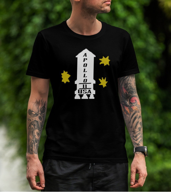 Apollo 11 USA Rocket And Stars T-Shirt