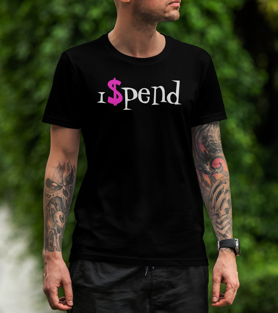 ISpend Pink Dollar Sign T-Shirt