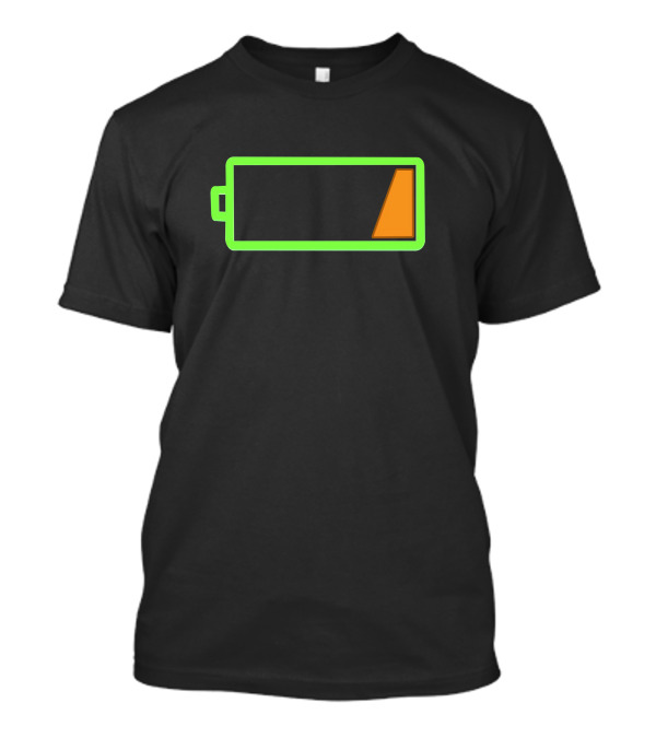 Low Battery Icon With Minimal Charge Indicator T-Shirt