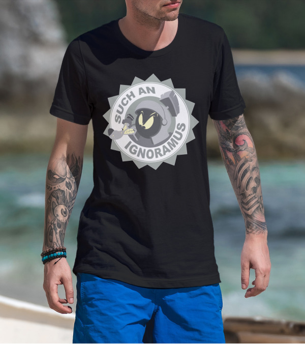 Marvin The Martian Such An Ignoramus Circular Emblem T-Shirt