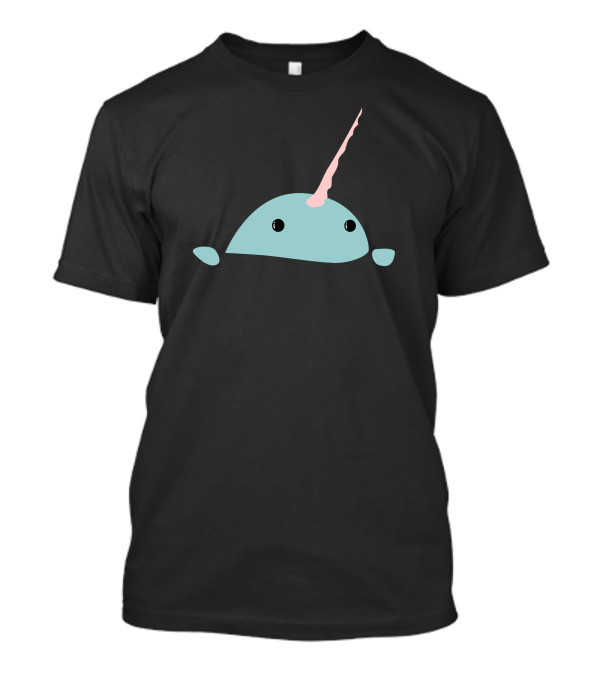 Narwhal Peeking Through Window T-Shirt
