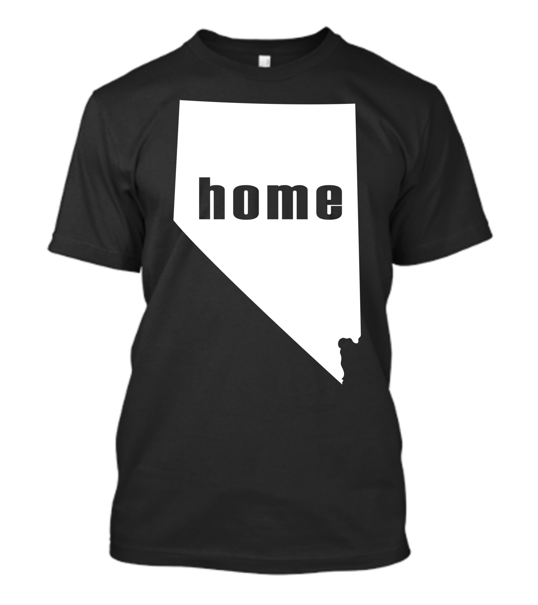 Nevada Home State Silhouette With Bear Image T-Shirt