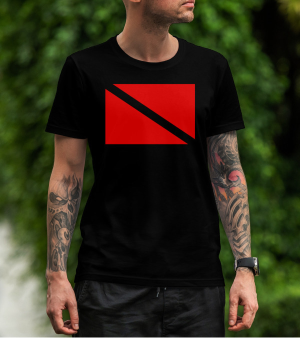 Scuba Dive Red Flag T-Shirt