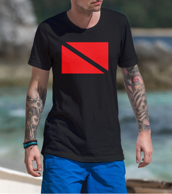 Scuba Dive Red Flag T-Shirt