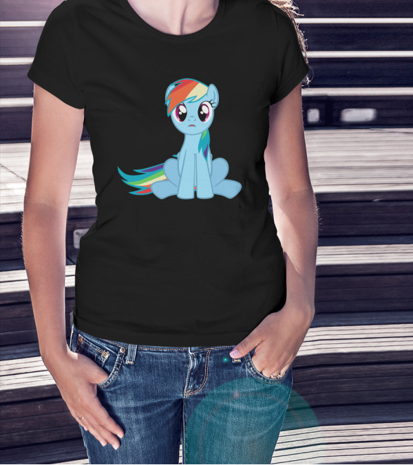 My Little Pony Friendship Is Magic Rainbow Dash Sitting T-Shirt
