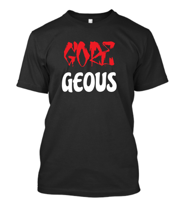 Gore Geous Horror Typography Red T-Shirt